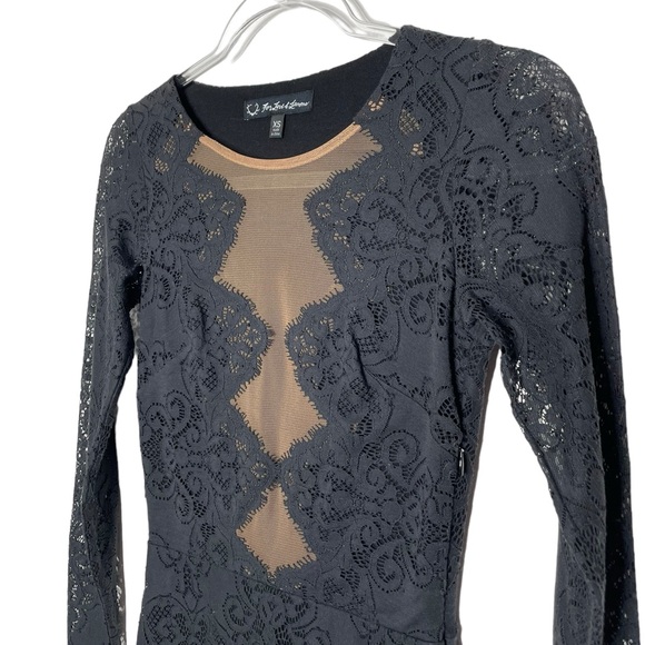 For Love & Lemons | Lace Noir Dress in Black XS - Picture 6 of 9